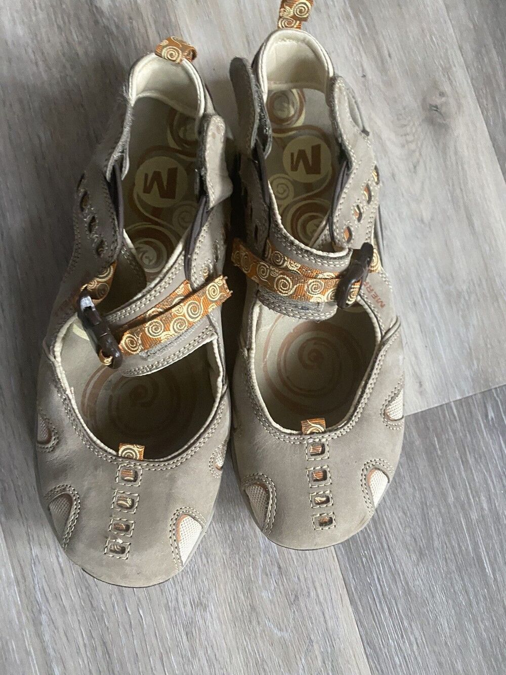Merrell Womens Ginger Brindle Mary Janes Vibram sole size 10 - Picture 2 of 10